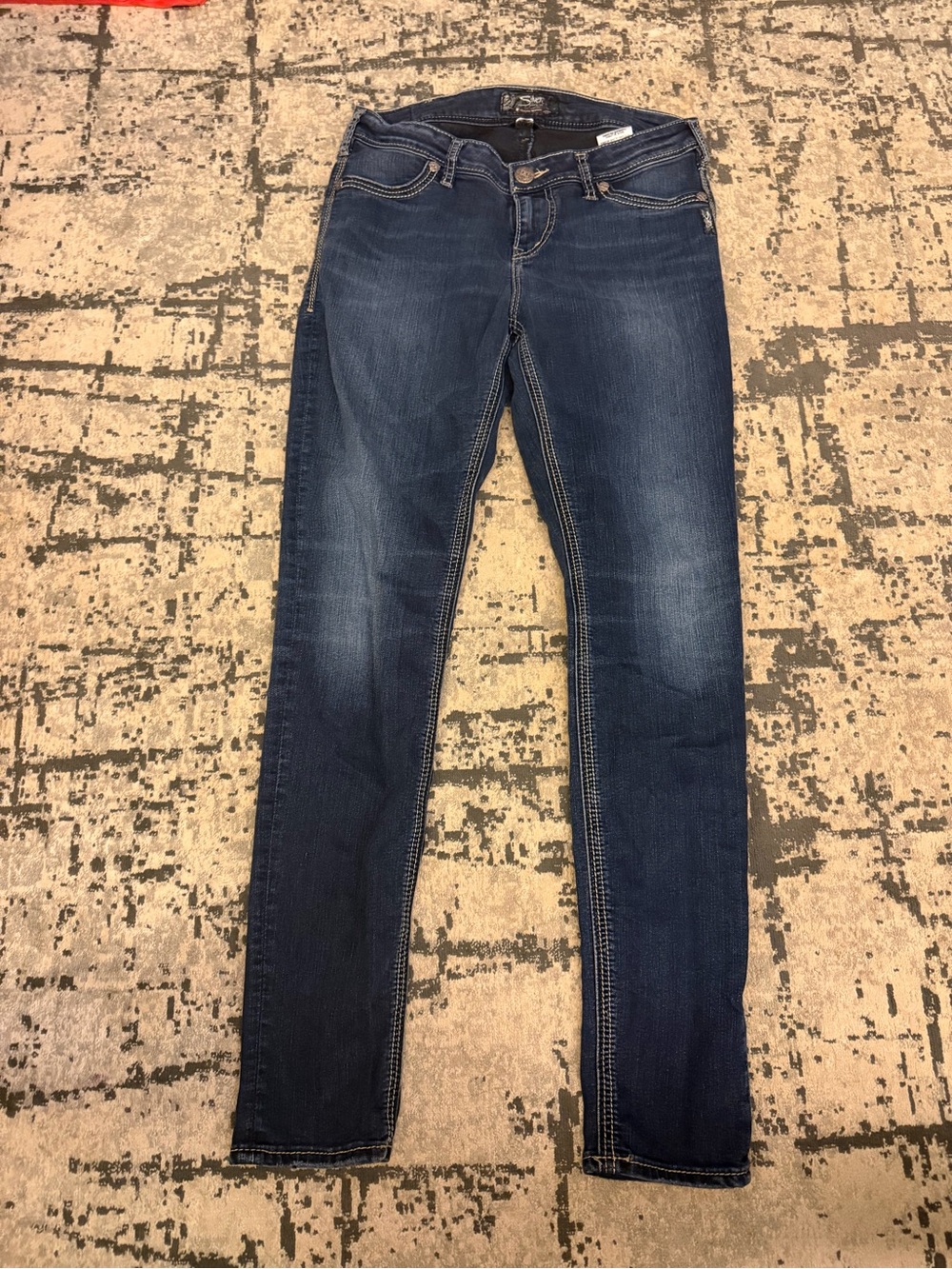 Women’s Silver Suki Dark Blue Slim Fit Jeans